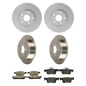 Motorcraft® - Standard Premium™ Plain Front and Rear Brake Kit with Ceramic Pads