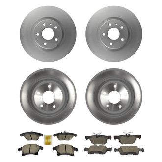 Motorcraft® - Standard Premium™ Plain Front and Rear Brake Kit with Ceramic Pads