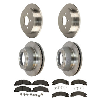 Motorcraft® - Standard Premium™ Plain Front and Rear Brake Kit with Ceramic Pads