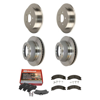 Motorcraft® - Standard Premium™ Plain Front and Rear Brake Kit with Ceramic Pads