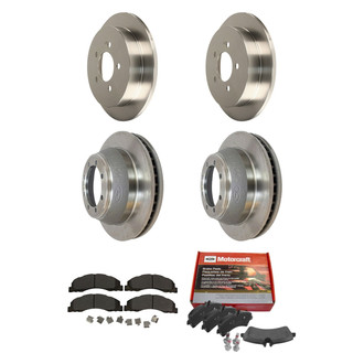 Motorcraft® - Standard Premium™ Plain Front and Rear Brake Kit with Ceramic Pads