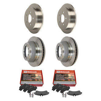 Motorcraft® - Standard Premium™ Plain Front and Rear Brake Kit with Ceramic Pads