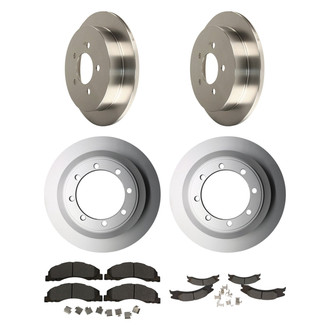 Motorcraft® - Standard Premium™ Plain Front and Rear Brake Kit with Ceramic Pads