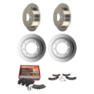 Motorcraft® - Standard Premium™ Plain Front and Rear Brake Kit with Ceramic Pads