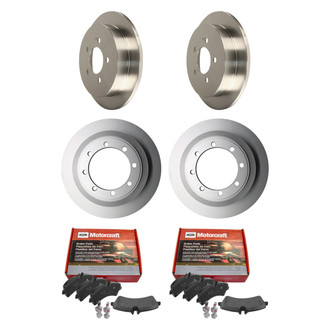 Motorcraft® - Standard Premium™ Plain Front and Rear Brake Kit with Ceramic Pads