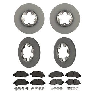 Motorcraft® - Standard Premium 1-Piece Plain Brake Kit with Ceramic Brake Pads