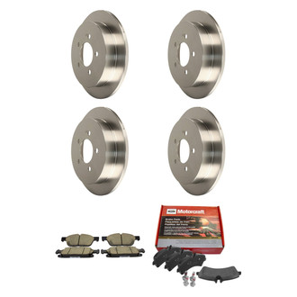 Motorcraft® - Standard Premium™ Plain Front and Rear Brake Kit with Ceramic Pads