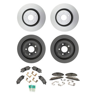 Motorcraft® - Standard Premium™ Plain Front and Rear Brake Kit with Ceramic Pads