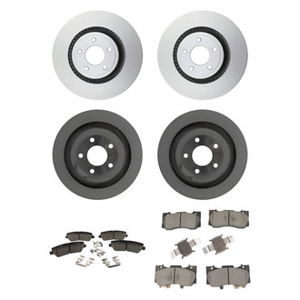 Motorcraft® - Standard Premium™ Plain Front and Rear Brake Kit with Ceramic Pads