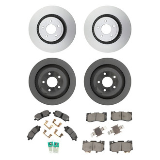 Motorcraft® - Standard Premium™ Plain Front and Rear Brake Kit with Ceramic Pads