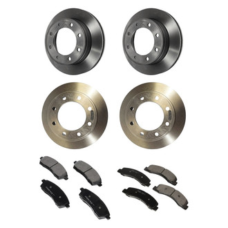 Motorcraft® - Standard Premium 1-Piece Plain Brake Kit with Ceramic Brake Pads