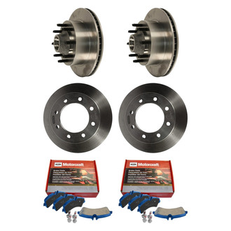 Motorcraft® - SuperDuty™ Plain Front and Rear Brake Kit with Ceramic Pads