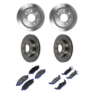 Motorcraft® - SuperDuty 1-Piece Plain Brake Kit with Ceramic Brake Pads