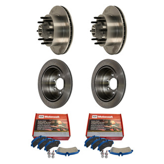 Motorcraft® - SuperDuty™ Plain Front and Rear Brake Kit with Ceramic Pads