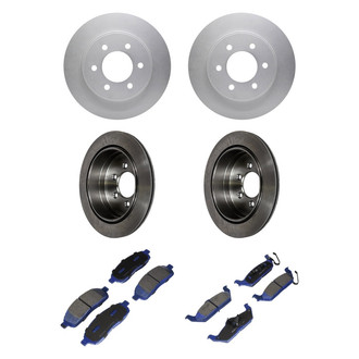 Motorcraft® - SuperDuty™ Plain Front and Rear Brake Kit with Ceramic Pads