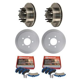 Motorcraft® - SuperDuty™ Plain Front and Rear Brake Kit with Ceramic Pads