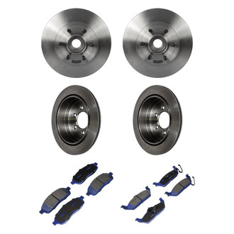 Motorcraft® - SuperDuty™ Plain Front and Rear Brake Kit with Ceramic Pads