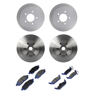 Motorcraft® - SuperDuty™ Plain Front and Rear Brake Kit with Ceramic Pads