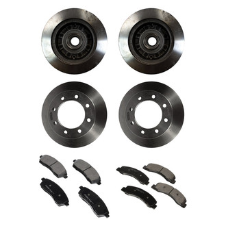 Motorcraft® - Standard Premium™ Plain Front and Rear Brake Kit with Ceramic Pads