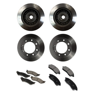 Motorcraft® - Standard Premium™ Plain Front and Rear Brake Kit with Ceramic Pads