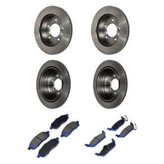 Motorcraft® - SuperDuty™ Plain Front and Rear Brake Kit with Ceramic Pads