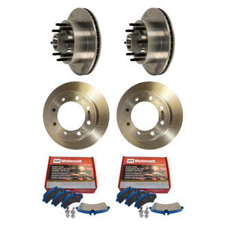 Motorcraft® - SuperDuty™ Plain Front and Rear Brake Kit with Ceramic Pads