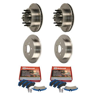 Motorcraft® - SuperDuty™ Plain Front and Rear Brake Kit with Ceramic Pads