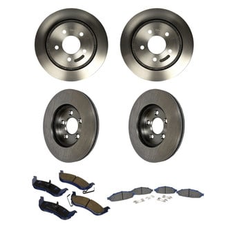 Motorcraft® - SuperDuty 1-Piece Plain Brake Kit with Ceramic Brake Pads