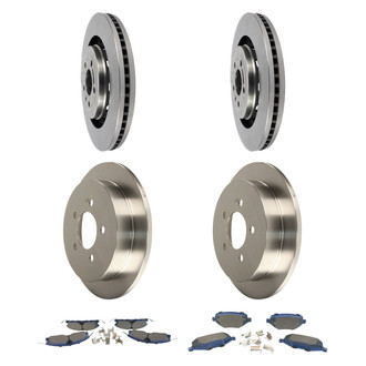 Motorcraft® - SuperDuty™ Plain Front and Rear Brake Kit with Ceramic Pads