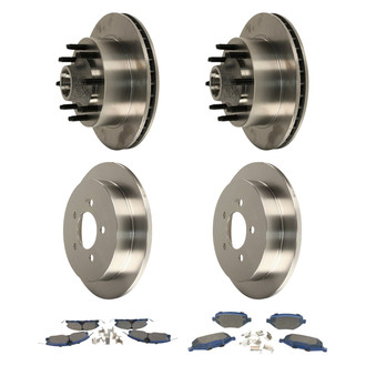 Motorcraft® - SuperDuty™ Plain Front and Rear Brake Kit with Ceramic Pads