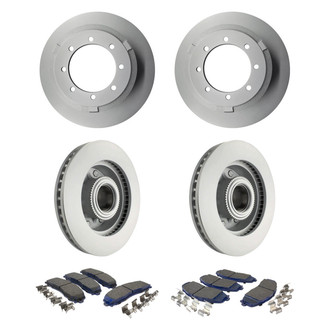 Motorcraft® - SuperDuty 1-Piece Plain Brake Kit with Ceramic Brake Pads