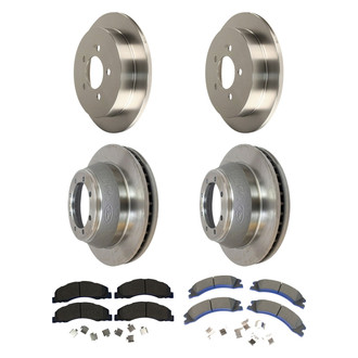 Motorcraft® - SuperDuty™ Plain Front and Rear Brake Kit with Ceramic Pads