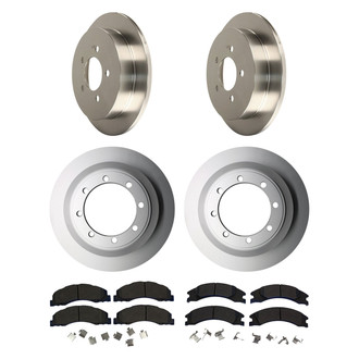 Motorcraft® - SuperDuty™ Plain Front and Rear Brake Kit with Ceramic Pads