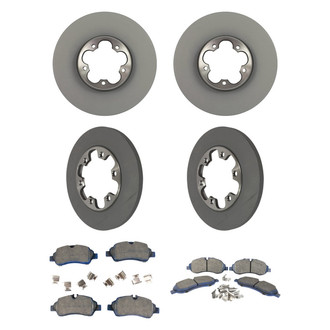 Motorcraft® - SuperDuty 1-Piece Plain Brake Kit with Ceramic Brake Pads