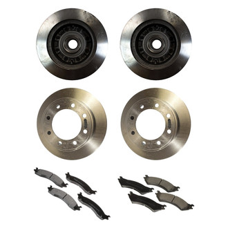 Motorcraft® - Standard Premium™ Plain Front and Rear Brake Kit with Ceramic Pads