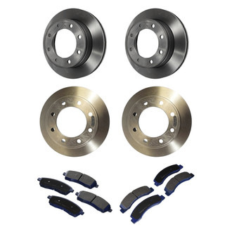 Motorcraft® - SuperDuty 1-Piece Plain Brake Kit with Ceramic Brake Pads