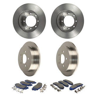 Motorcraft® - SuperDuty™ Plain Front and Rear Brake Kit with Ceramic Pads