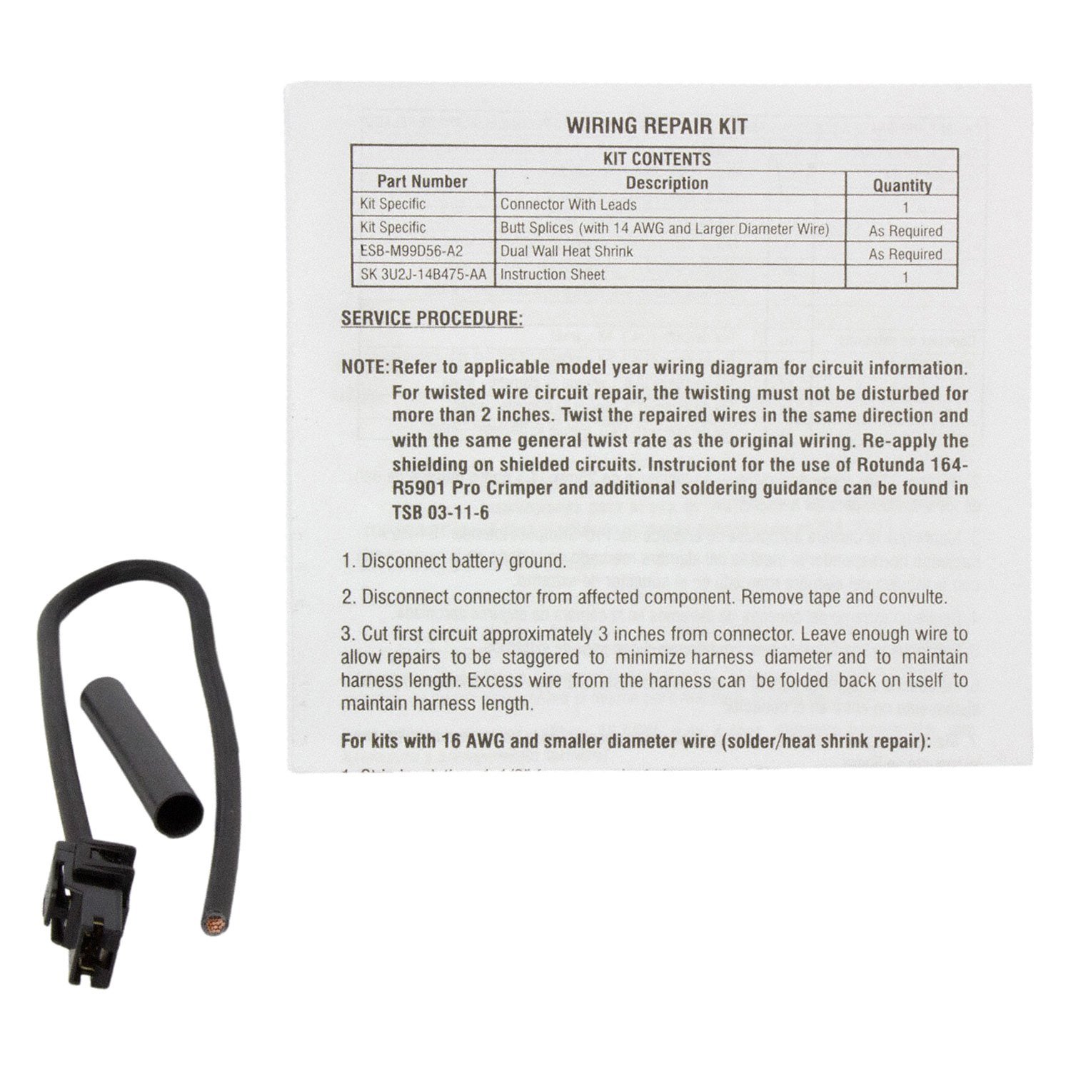 Motorcraft® WPT371 Rear Window Defroster Grid Terminal Connector