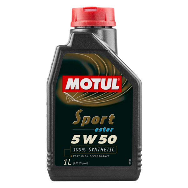 Motul USA® - Sport SAE 5W-50 Full Synthetic Motor Oil, 1 Liter (1.06 Quarts)