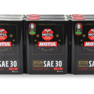 Motul USA® - Classic SAE 30 Conventional Motor Oil, 2 Liters (2.11 Quarts)