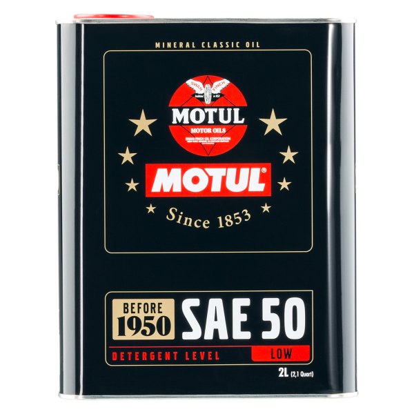 Motul USA® - Classic SAE 50 Conventional Motor Oil, 2 Liters (2.11 Quarts)