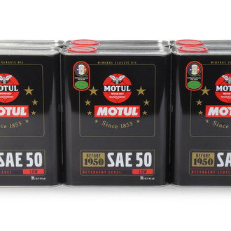 Motul USA® - Classic SAE 50 Conventional Motor Oil, 2 Liters (2.11 Quarts)