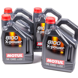 Motul USA® - 8100 X-Power™ SAE 10W-60 Full Synthetic Motor Oil, 5 Liters (5.28 Quarts)