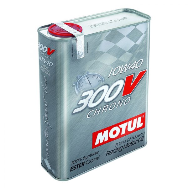 Motul USA® - 300V Chrono Racing SAE 10W-40 Synthetic Motor Oil, 2 Liters (2.11 Quarts)