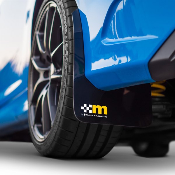 Mountune® - Black Mud Flap Set with Yellow M Logo