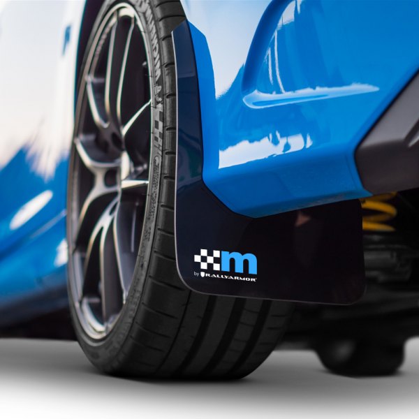  Mountune® - Black Mud Flap Set with Blue M Logo