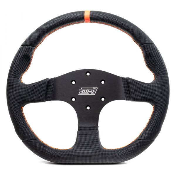 MPI® - D-Shape Touring Black Pixel Steering Wheel with Orange Center Mark