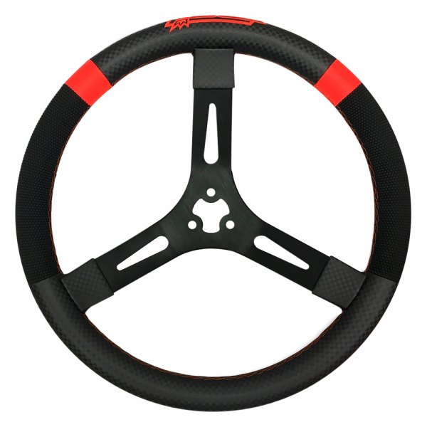 MPI® 3Spoke Dirt Karting Style Black Steering Wheel