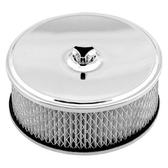 Mr. Gasket® - High Riser Chrome Deep-Dish Carburetor Air Cleaner Assembly (2 7/16" Tall, 0.375 Raised Distance 6 1/2" OD)