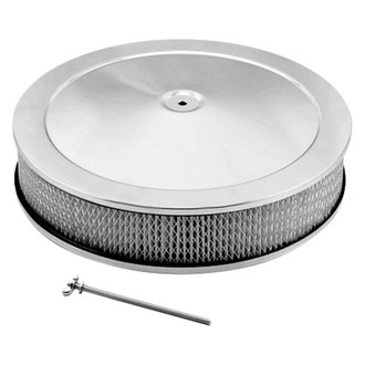 Mr. Gasket® - Competition Steel Chrome Plated Air Cleaner Assembly (3" Tall 14" OD)